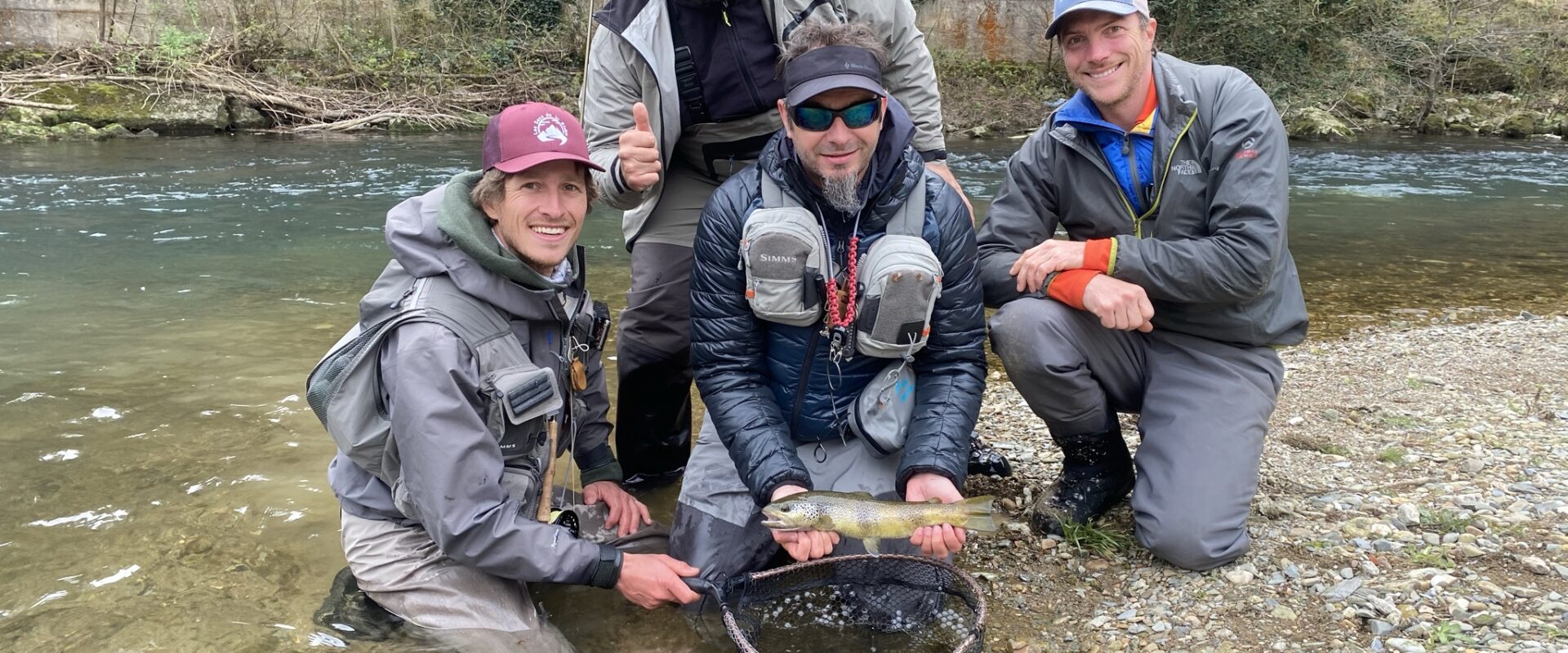 stage de pêche à la mouche avec 3 guides de pêche