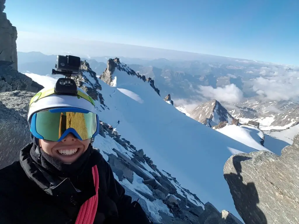 Tanguy Levieil au sommet du Grand Paradis ( 4061 m)