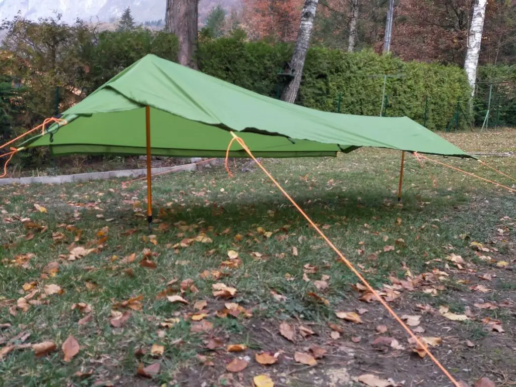 Test de la tente Qaou V4 en mode Tarp 1 personne