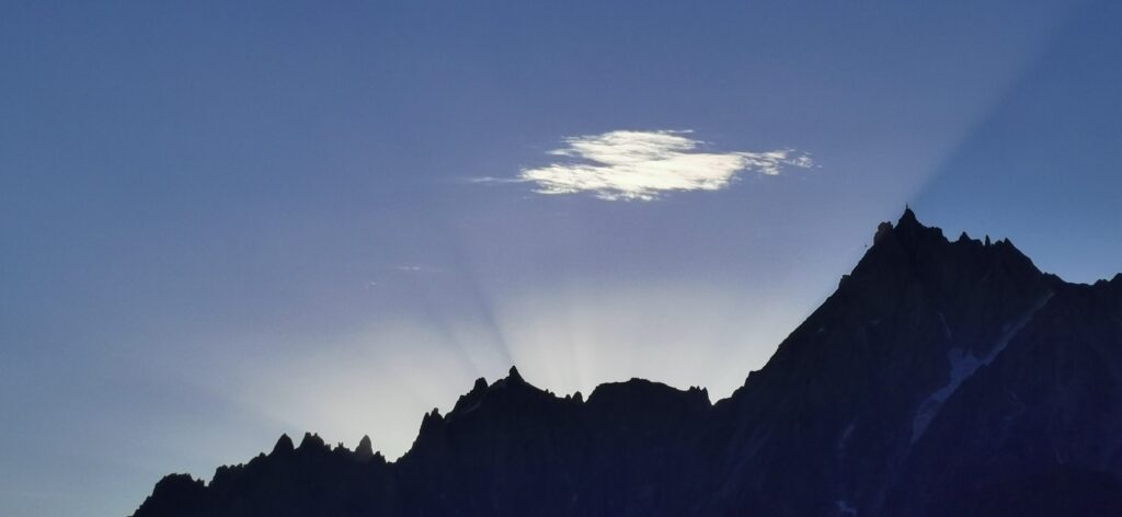 aiguille du midi col de la Voza