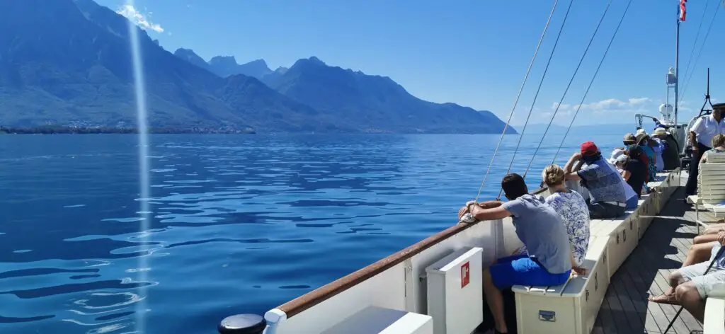 GR 5 arrivée à saint gingolf sur le cgn vevey