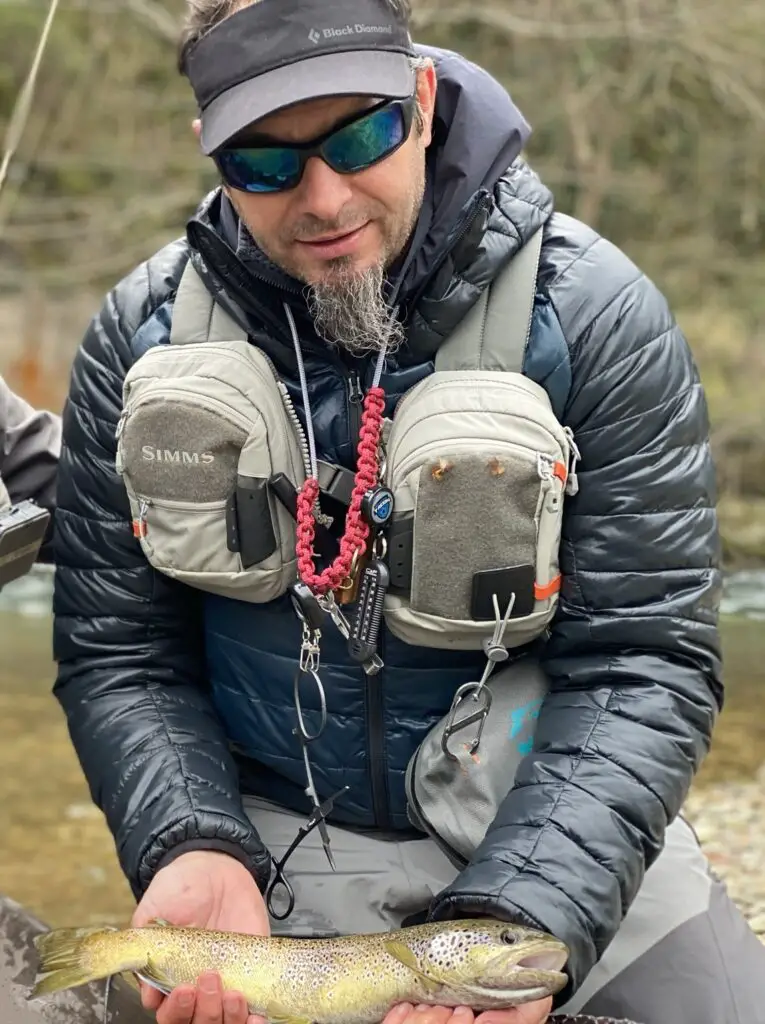 Jolie truite pêchée à la mouche sur l'Orb