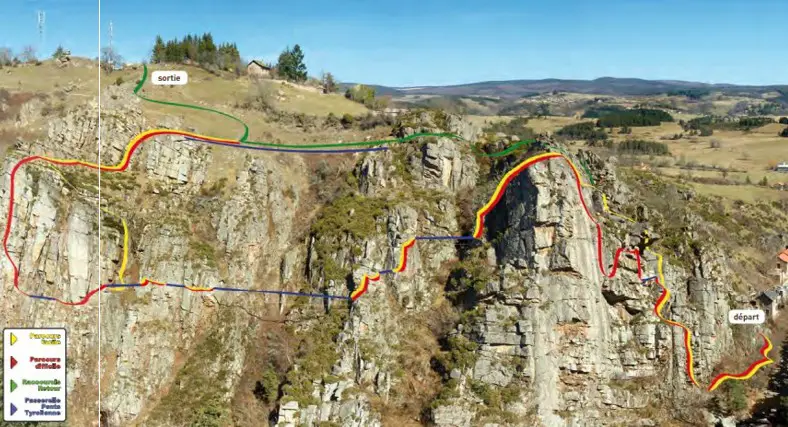 La Via Ferrata du Malzieu en Lozère