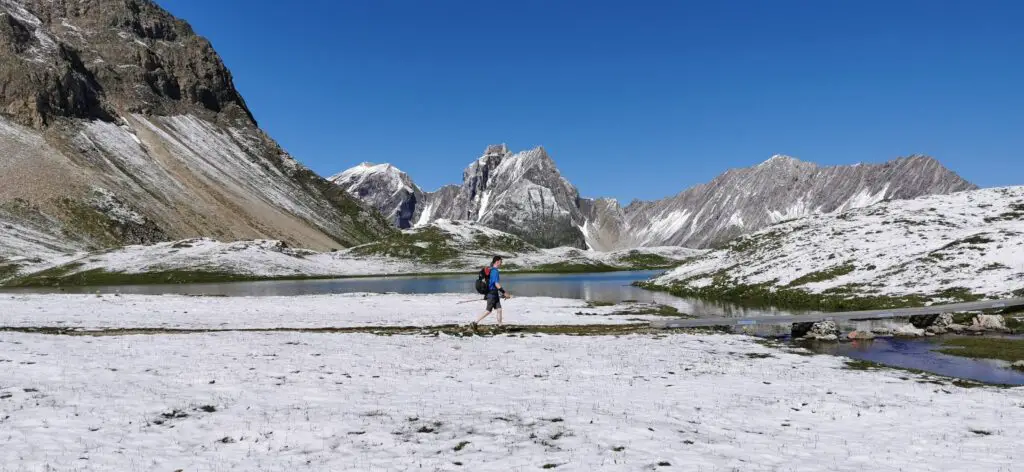 memminger Hütte E5 traversée de l'arc alpin à pieds