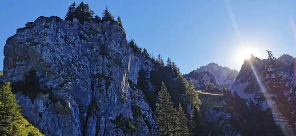 montée au col de bise