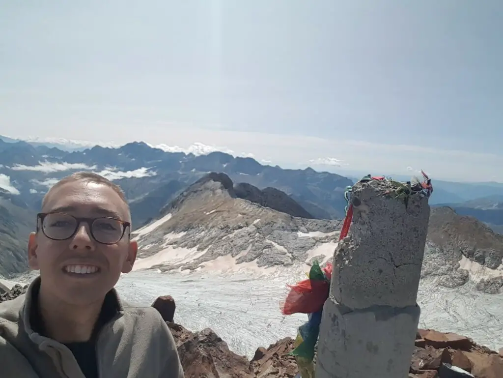 Tanguy Levieil au Sommet du Vignemale 