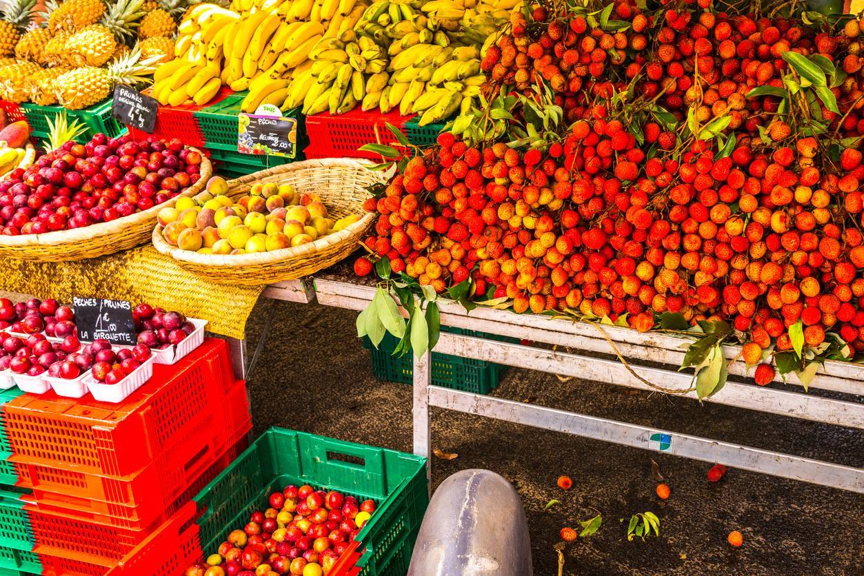 marché île de La Réunion