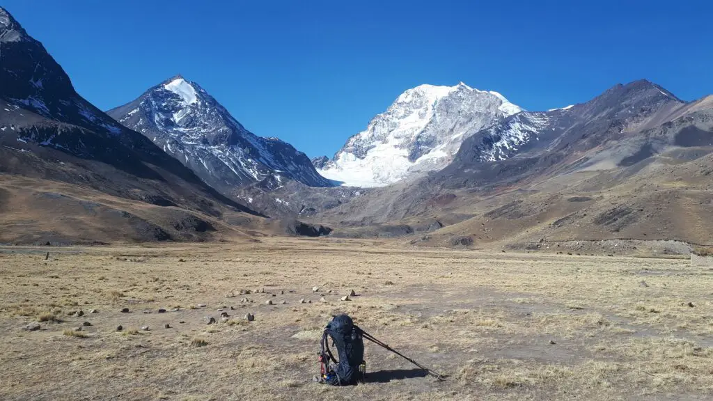 Trekking aux pieds du Huayna Potosi avec le sac à dos Osprey Atmos 50 AG
