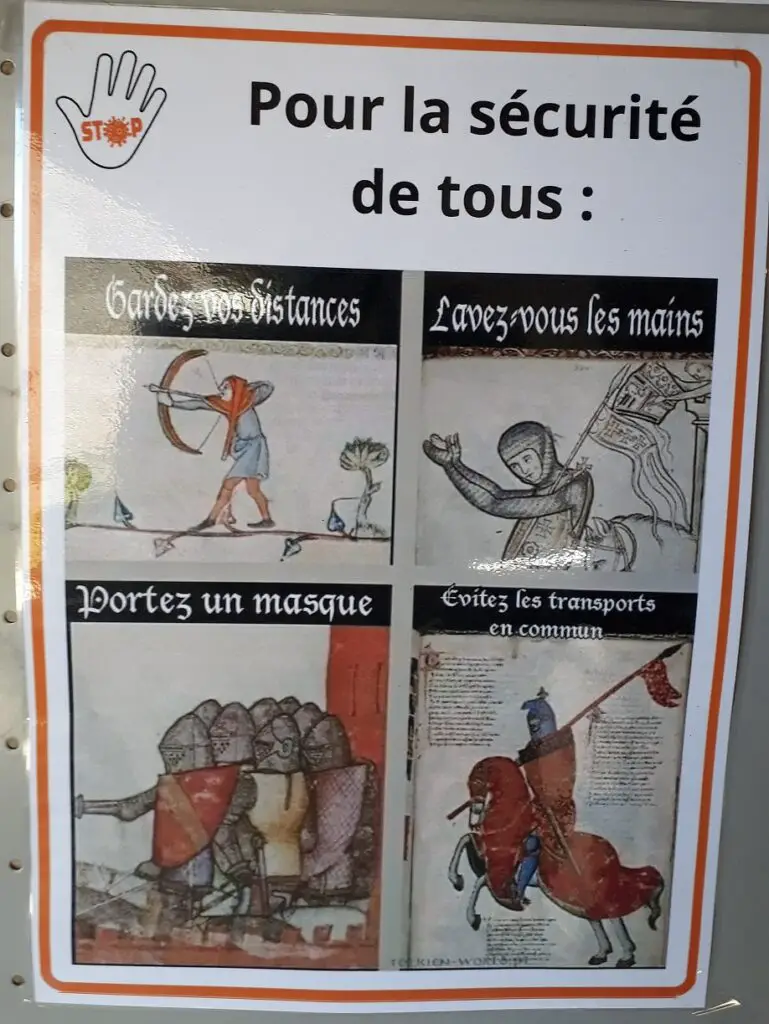 Affichage moyenâgeuse d'actualité à La Couvertoirade