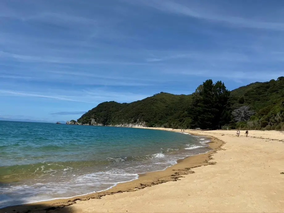 Des plages à perte de vue en Nouvelle-Zéalnde au Parc national Abel Tasman