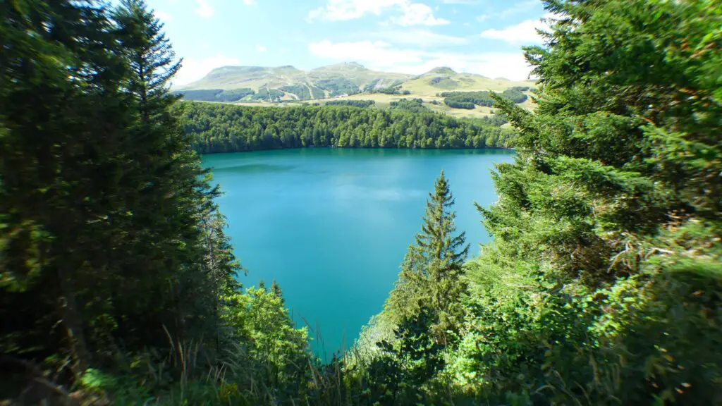 Le lac Pavin, près de Besse durant notre GTMC