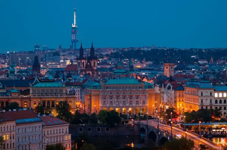 La ville de Prague en République Tchèque
