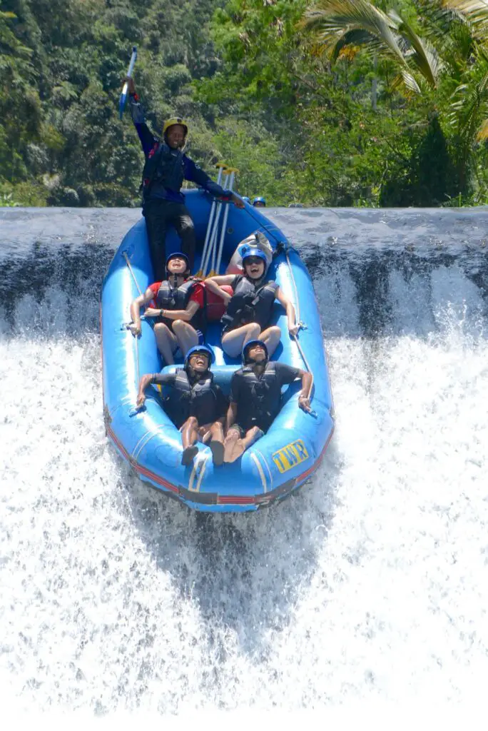 L'activité rafting à Bali en Indonésie