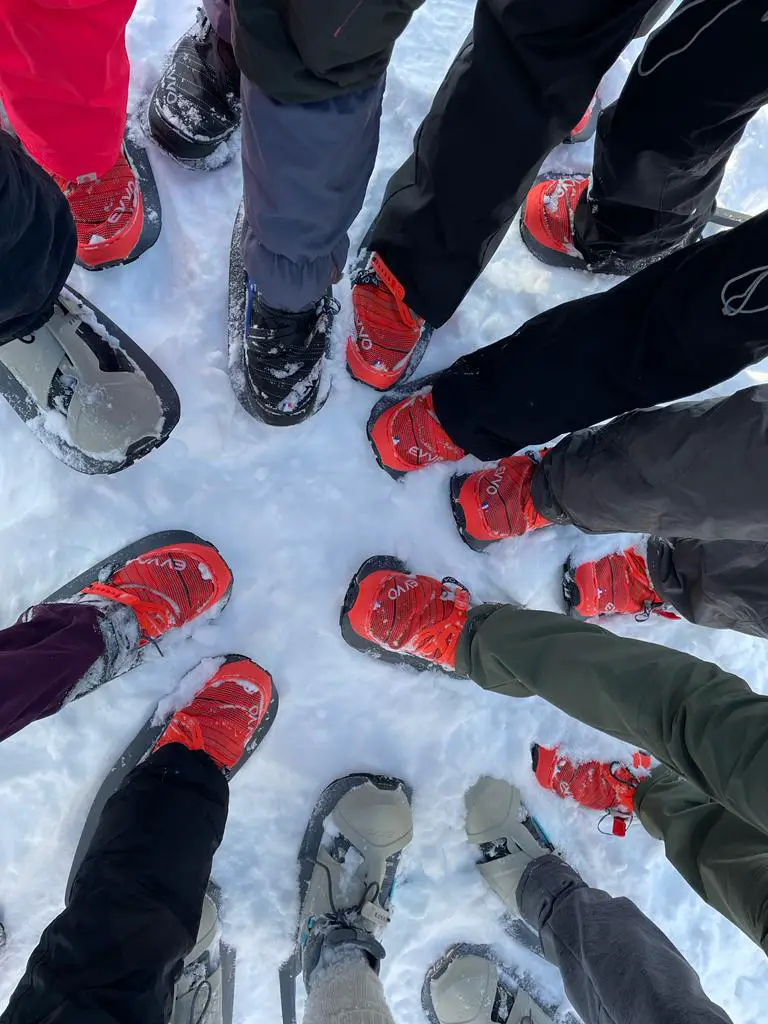 cercle de raquette à neige EVVO au mont aigoual