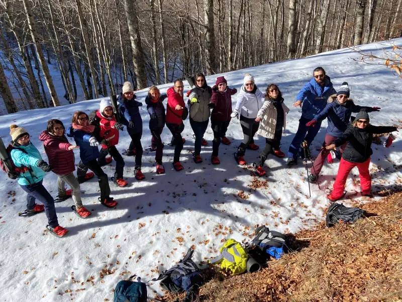 groupe de randonneurs dans les Cévennes