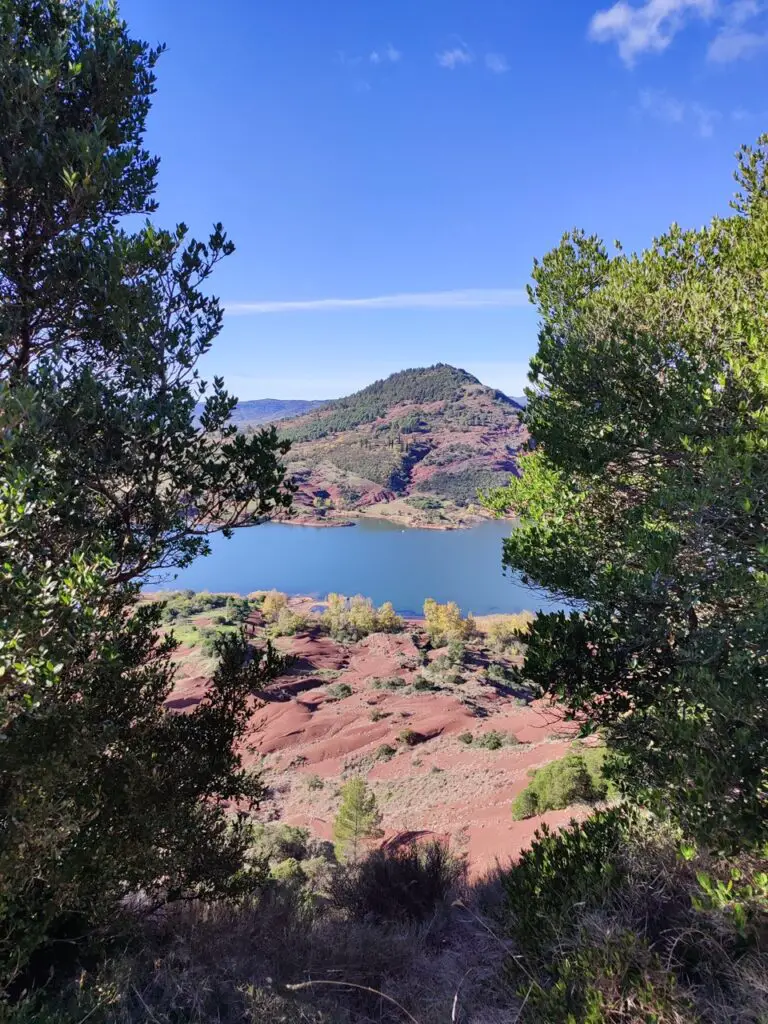 Paysage d'automne au Salagou