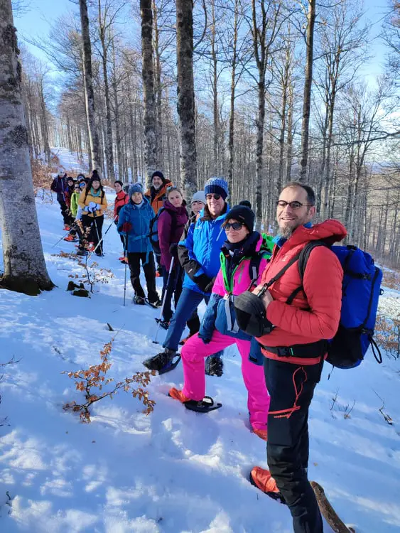 rando raquettes dans les Cévennes