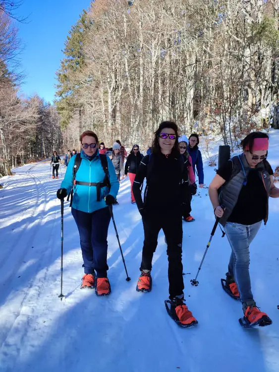 rando sur la neige à l'aigoual