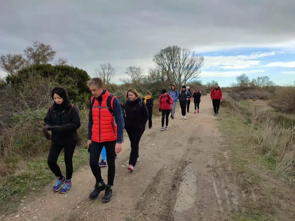 randonnée autour de l'étang du Ponant à la Grande Motte