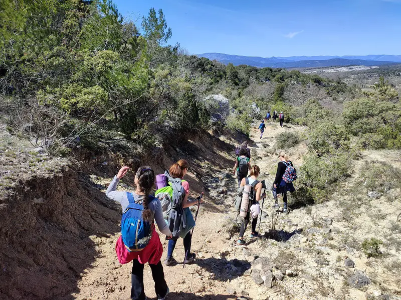 Retour vers le sentier de la marche des géants