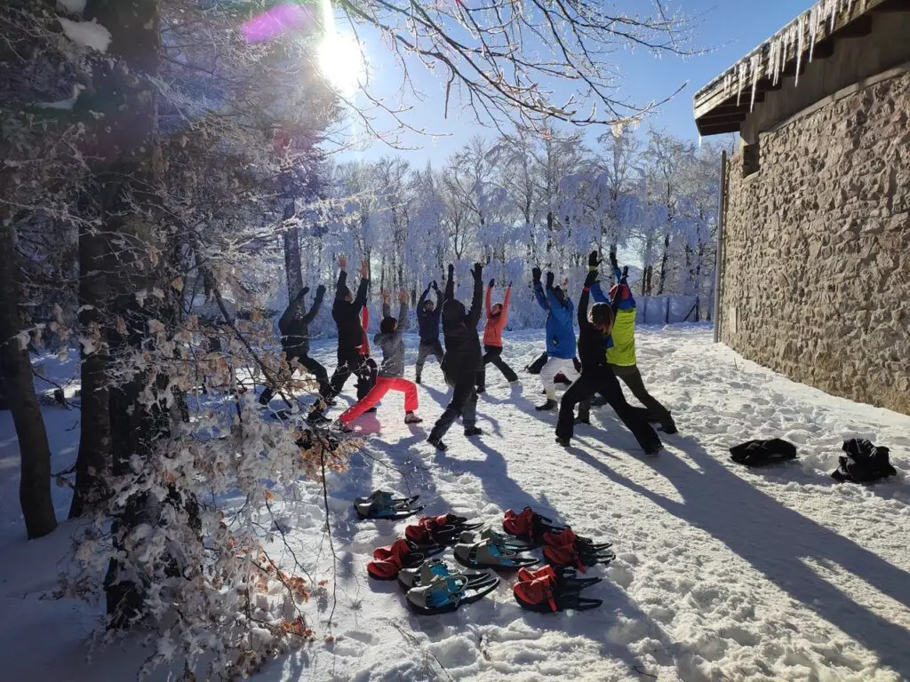 Séance de yoga à prat peyrot dans les cévennes