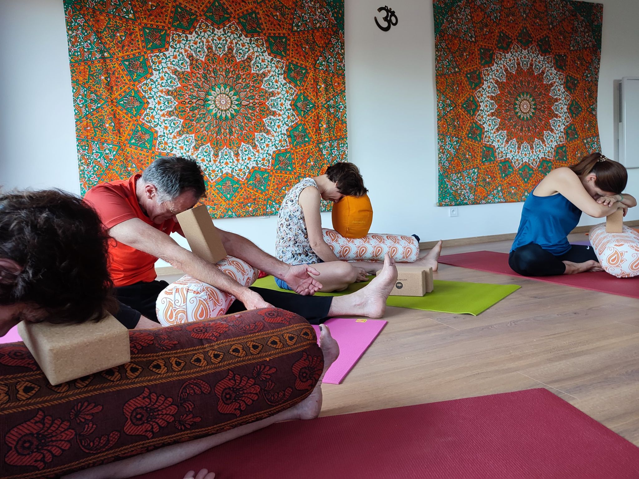 Séance de Yoga au Magic Hill retreat center dans le Caroux