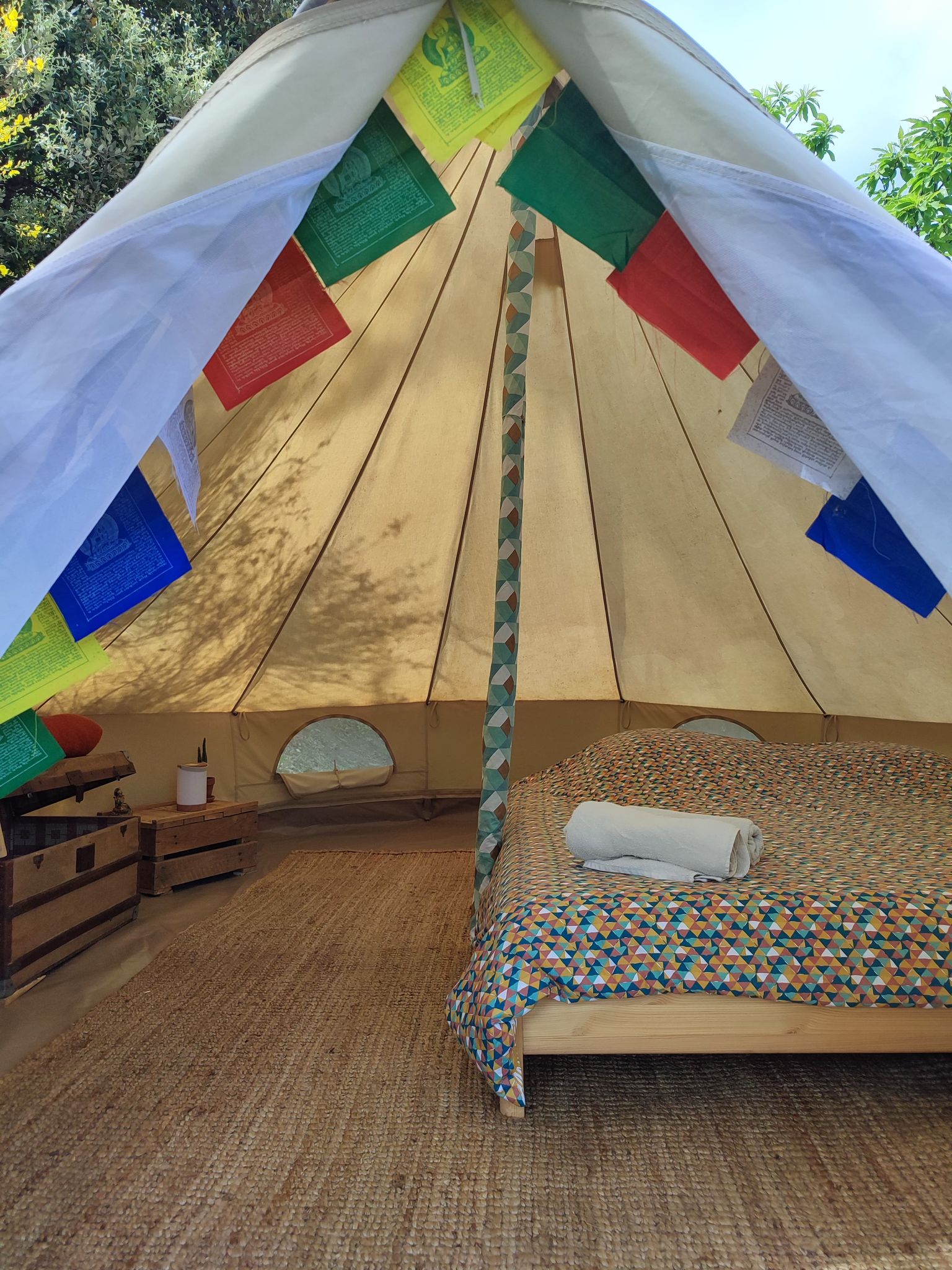 Tente au Magic Hill Retreat Center en pleine nature nature dans le Caroux