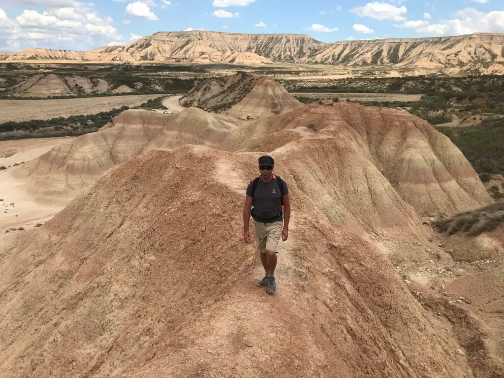 Test Haglöfs dans le désert Bardenas Reales en Espagne