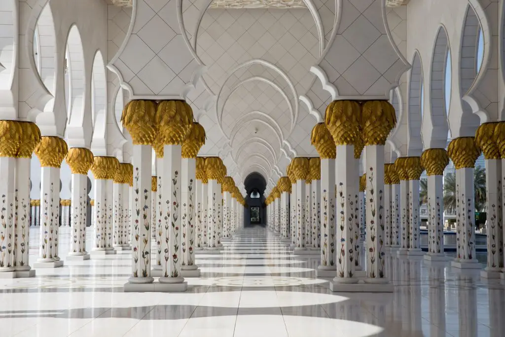 Visite de la mosquée d'Abu Dhabi à Dubaï