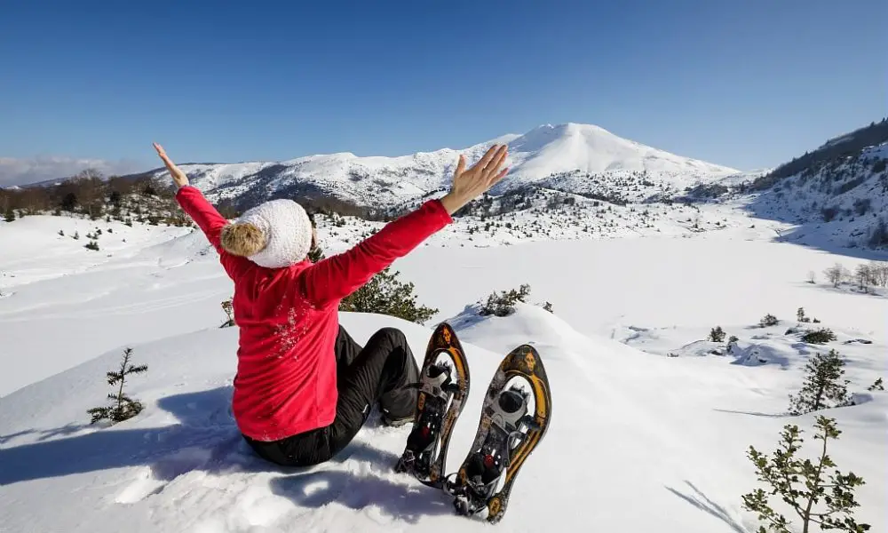 Raquettes à neige dans les Pyrénées