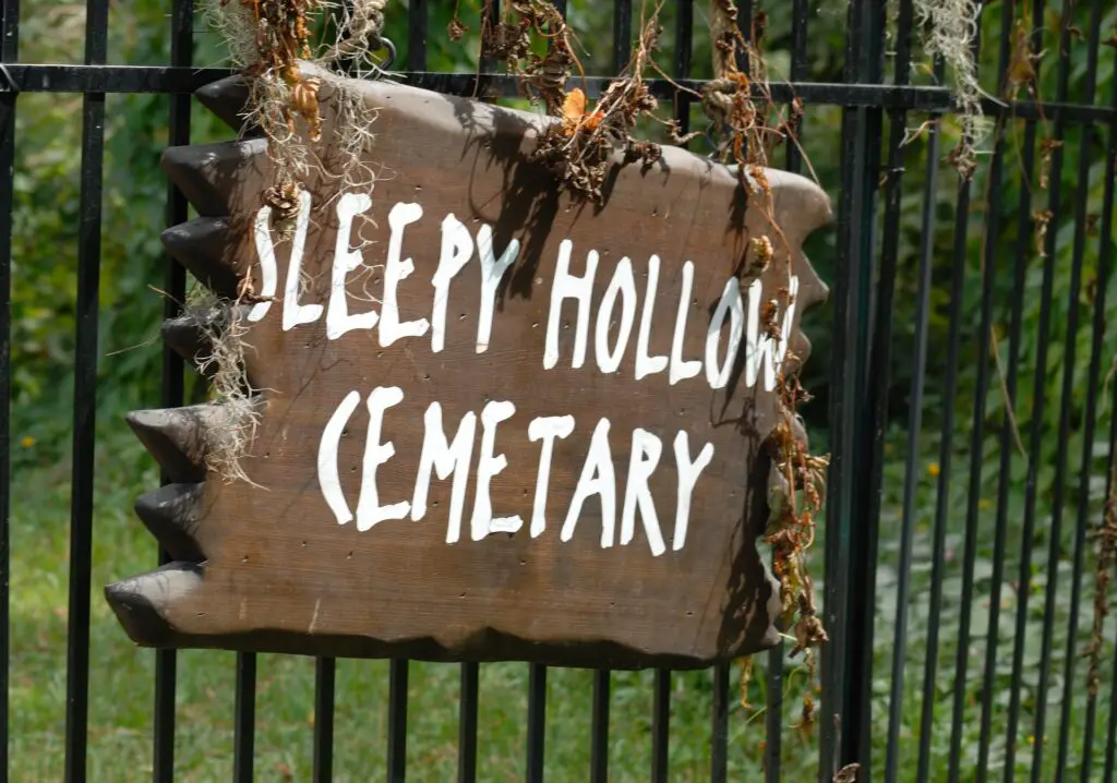 le cimetière de Sleepy Hollow