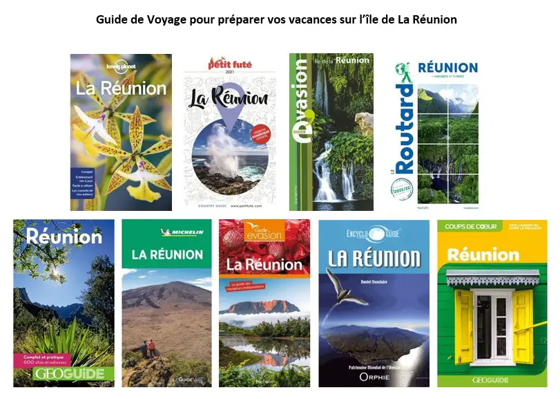 Sélection des guides de voyage pour partir sur l'île de la Réunion