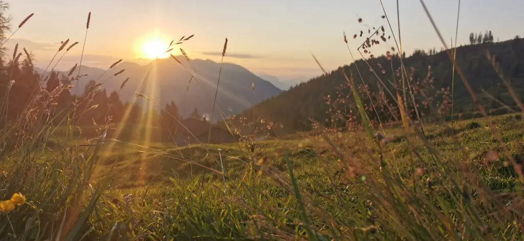 lever de soleil adlerweg tyrol