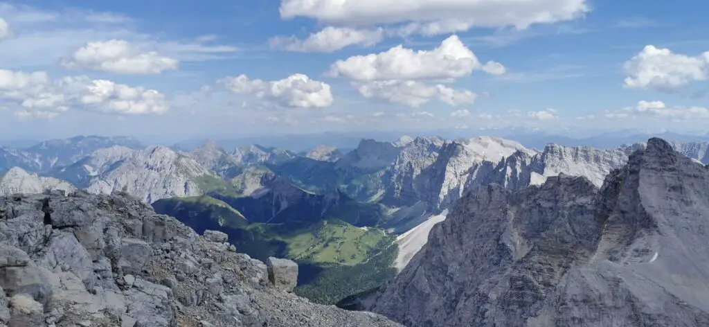 Birkkarspitze panorama