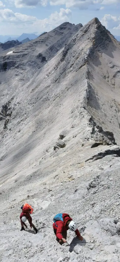 descente du birkkarspitze