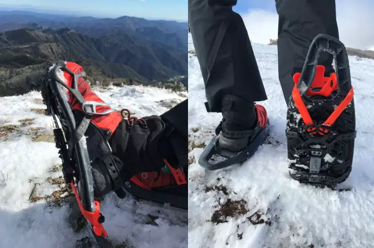 test crampon pour raquettes à neige EVVO