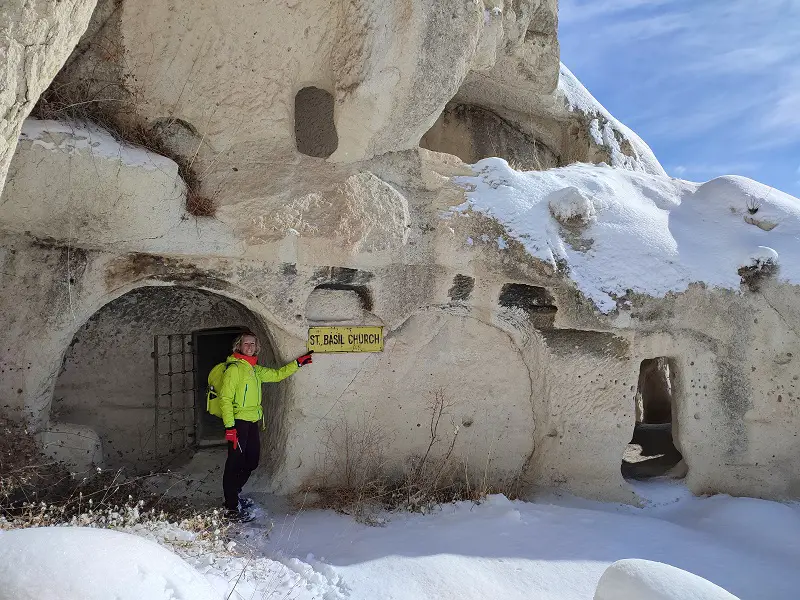 Basile Church près de Gomeda Vadisi en Cappadoce