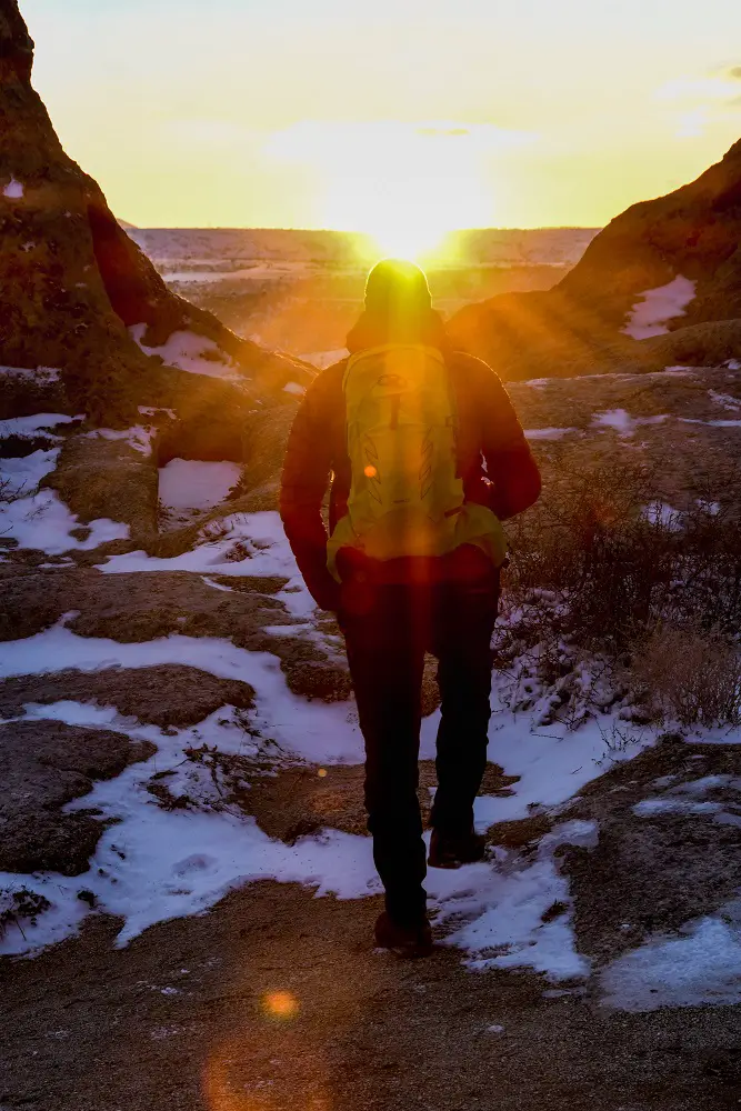 couché de soleil à Cavusin en Cappadoce