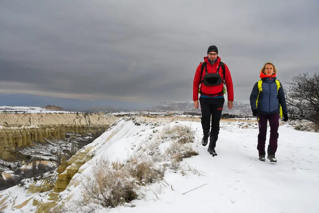 randonnée en cappadoce l'hiver