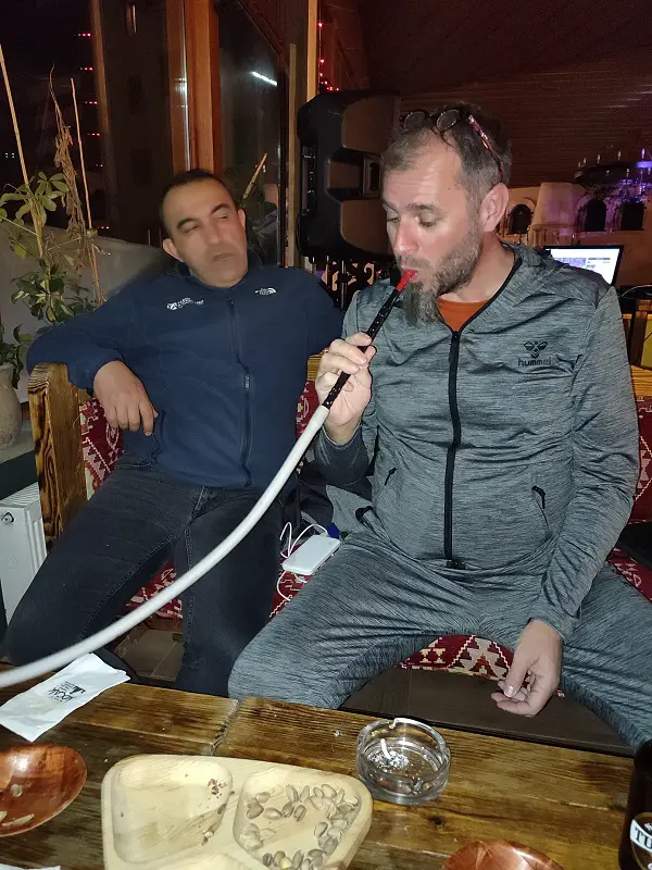 Soirée chicha en Cappadoce