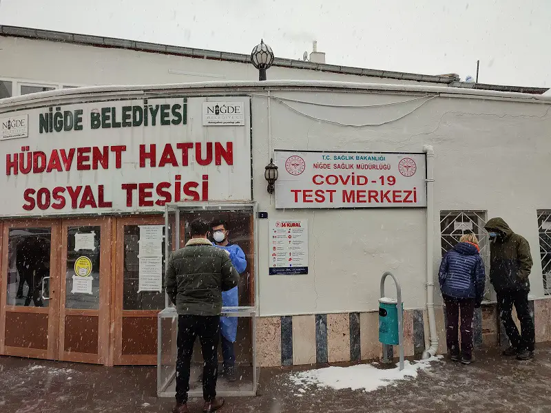 Test PCR en Turquie