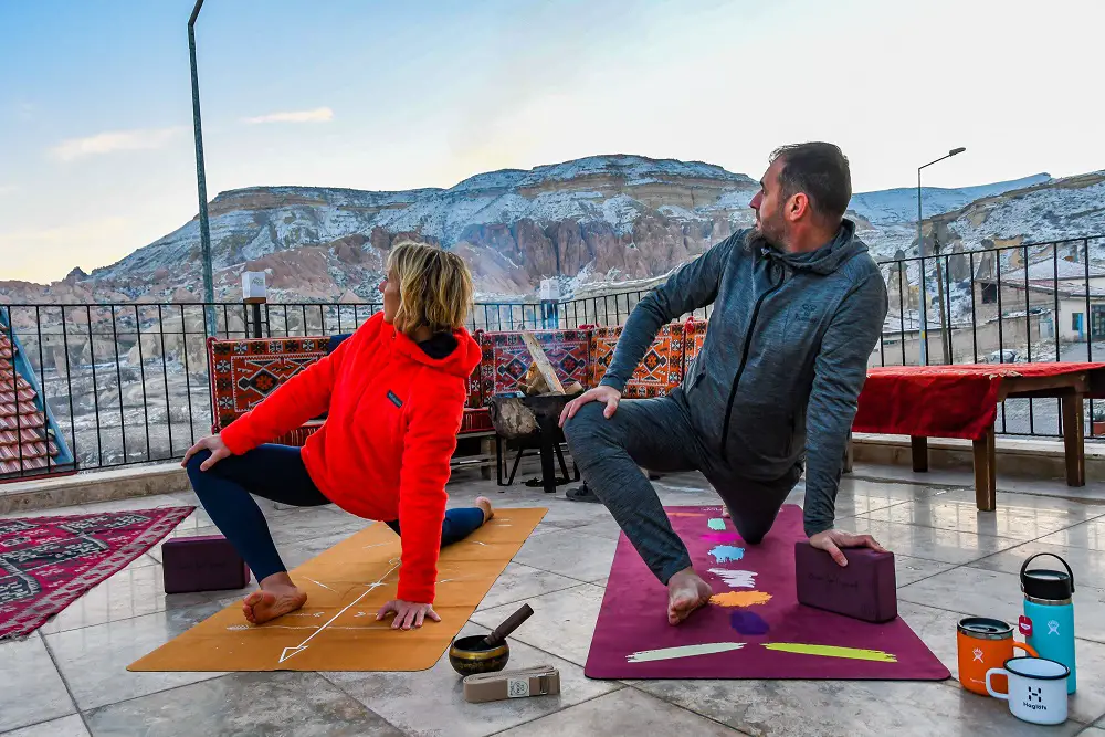 Variante de la fente avant en Yoga