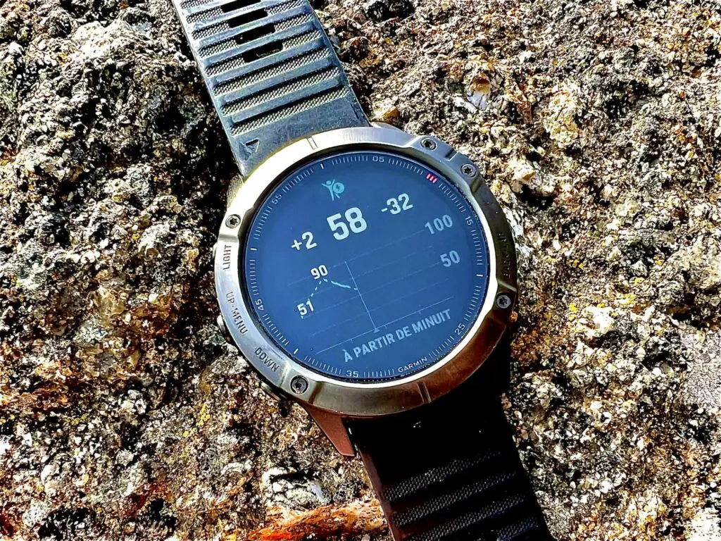 La Body Battery de la Fénix 6, la montre multisports connectée de Garmin