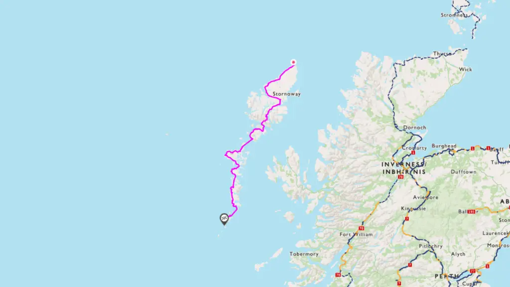  L'itinéraire vélo du hebridean way