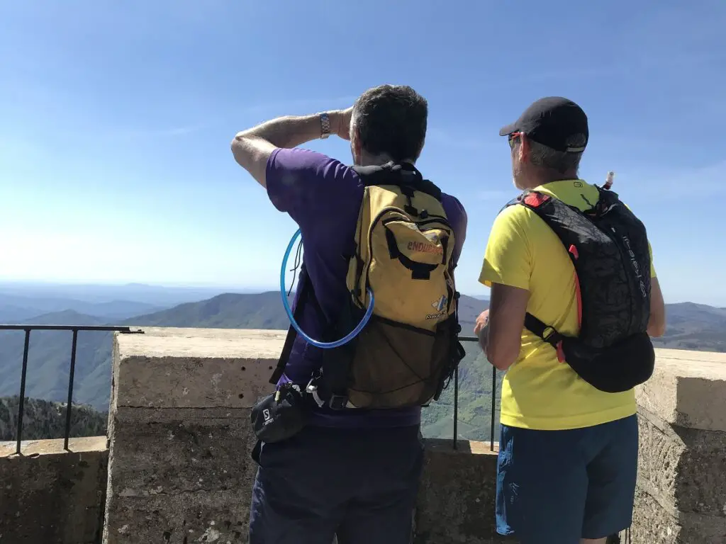 A la tour d'observation 360 degré de la station météorologique de l'Aigoual