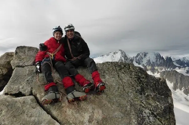 L'aiguille du Tour situé en haute savoie lors d'une randonnée randonnée alpine