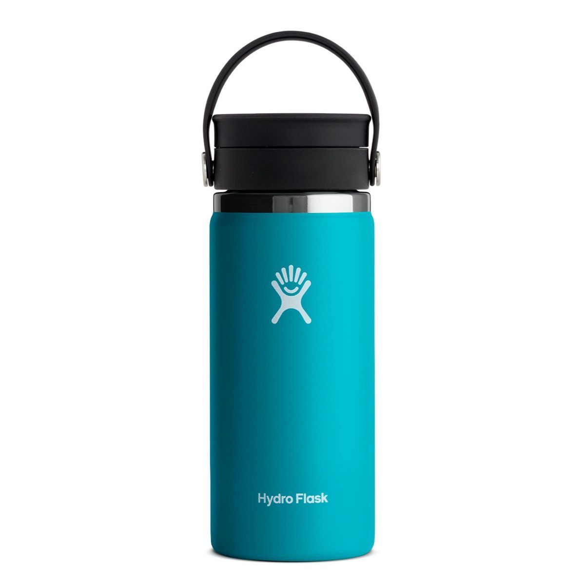 Bouteille à café isotherme Hydroflask avec couvercle Flex Sip couleur bleu lagon