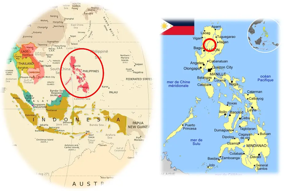 Carte des Philippines 