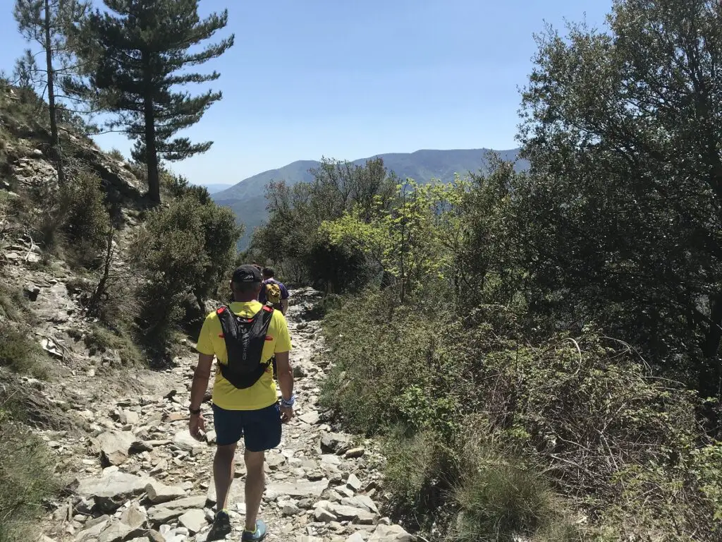 chemin caillouteux après aire côte et en direction de Valleraugue