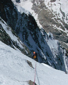 couloir final de la goulotte Grassi-Luzi-Salino